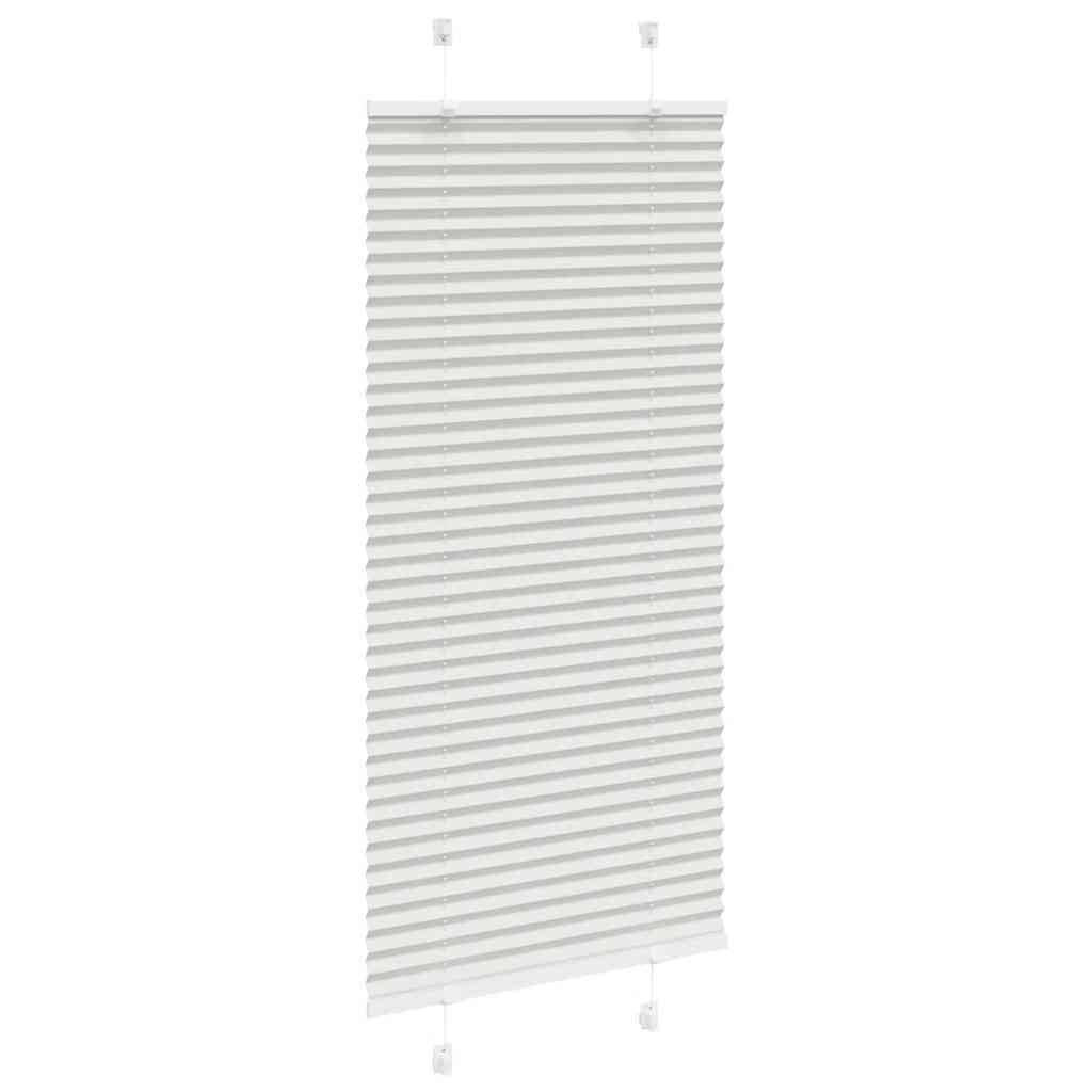 Store plissé gris clair 65x150 cm largeur du tissu 64,4 cm polyester