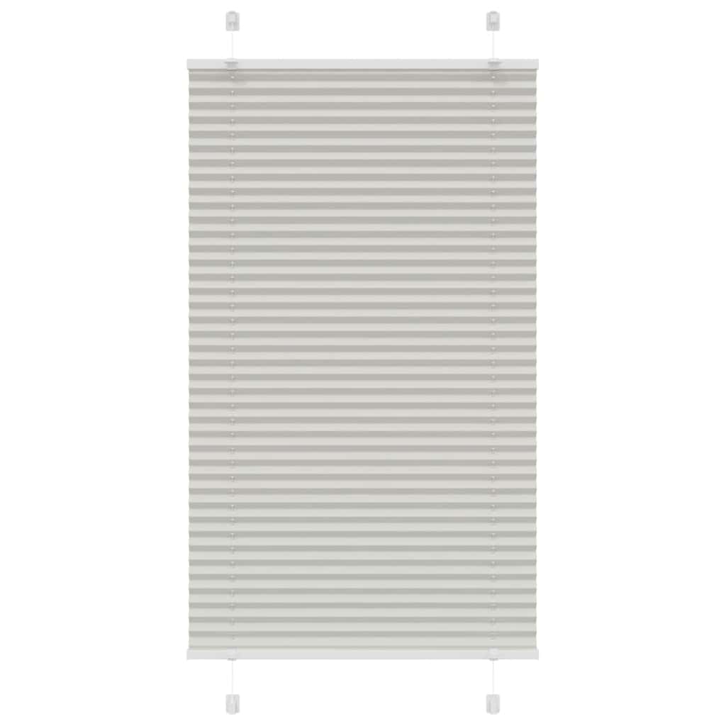 Plissee Hellgrau 75x150 cm Stoffbreite 74,4 cm Polyester