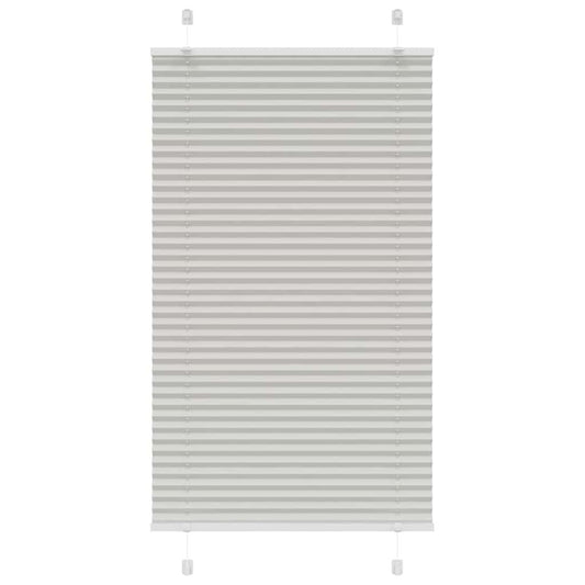 Store plissé gris clair 80x150 cm Largeur du tissu 79,4 cm Polyester
