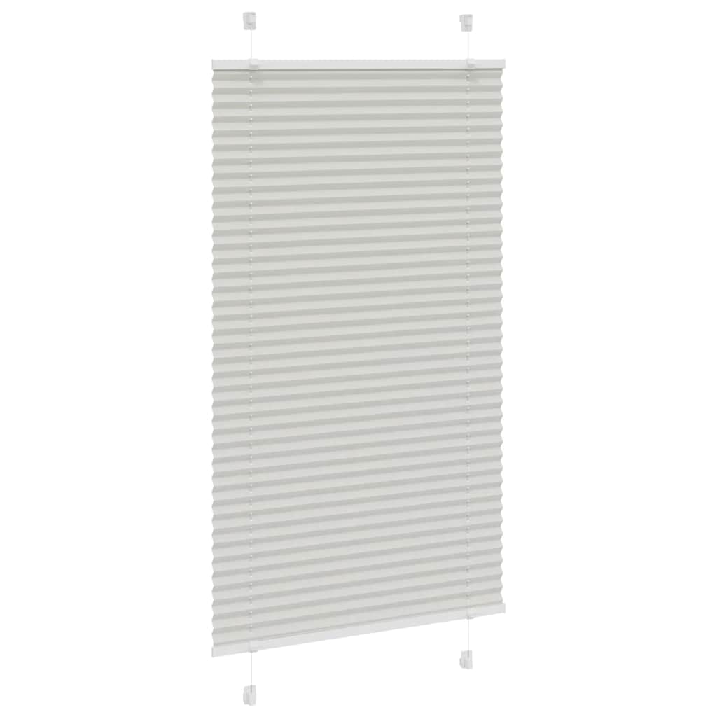 Plissee Hellgrau 80x150 cm Stoffbreite 79,4 cm Polyester