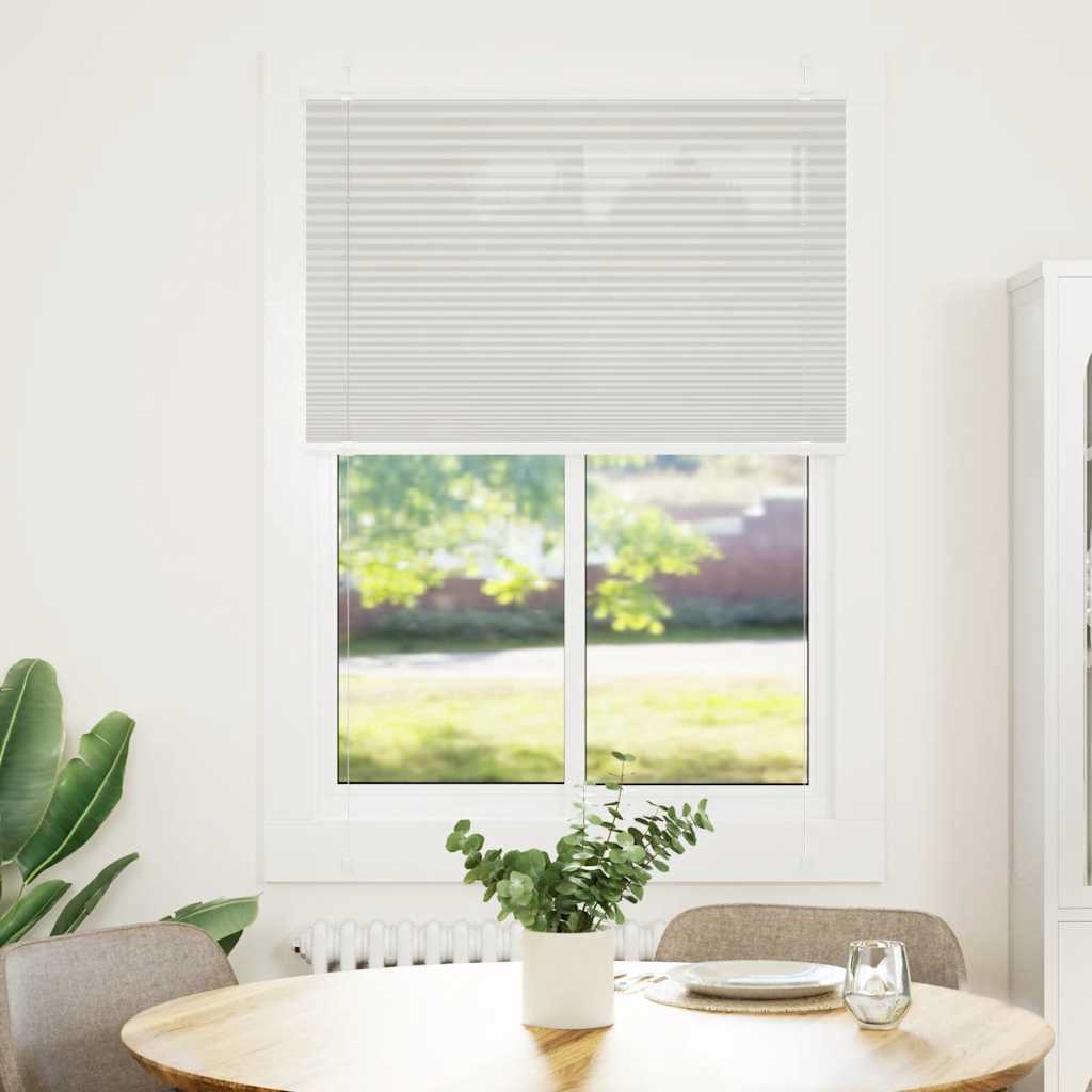 Plissé gris clair 85x150 cm largeur du tissu 84,4 cm polyester