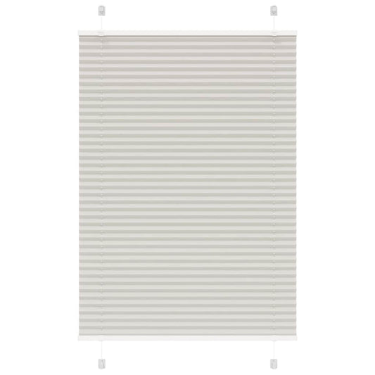 Store plissé gris clair 90x150 cm largeur tissu 89,4 cm polyester