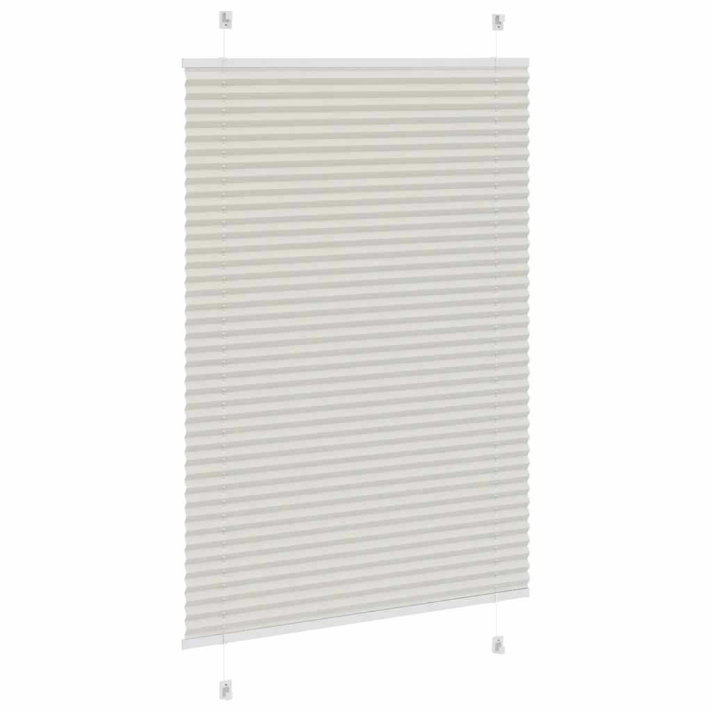 Store plissé gris clair 90x150 cm largeur tissu 89,4 cm polyester