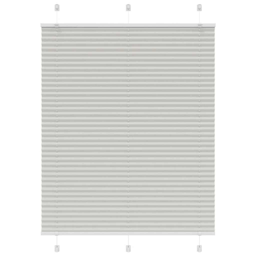 Plissee Hellgrau 105x150 cm Stoffbreite 104,4 cm Polyester