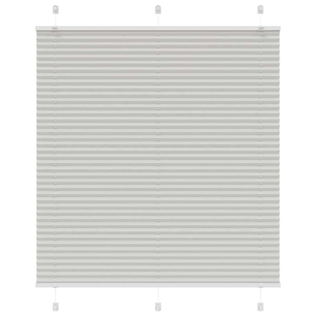 Plissee Hellgrau 115x150 cm Stoffbreite 114,4 cm Polyester