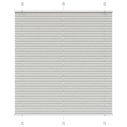 Store plissé gris clair 115x150 cm largeur tissu 114,4 cm polyester