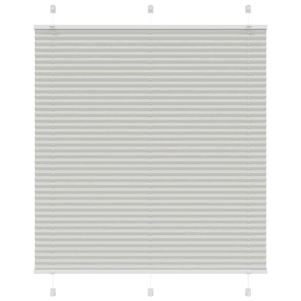 Plissee Hellgrau 120x150 cm Stoffbreite 119,4 cm Polyester