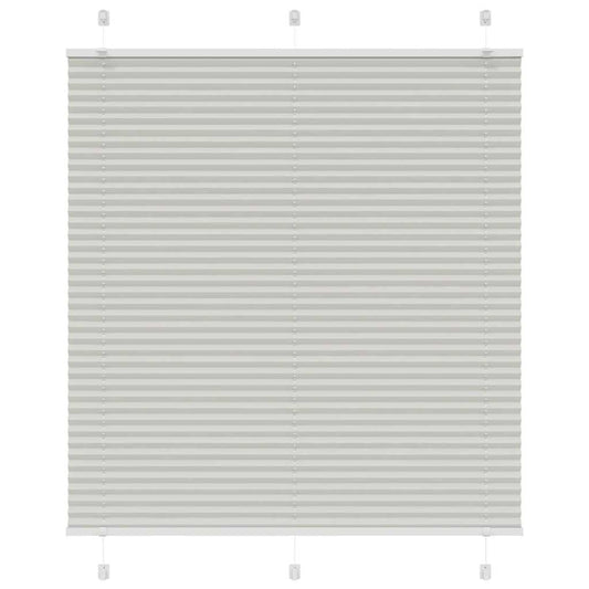 Store plissé gris clair 120x150 cm largeur du tissu 119,4 cm polyester