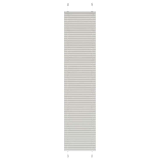 Store plissé gris clair 45x200 cm Largeur du tissu 44,4 cm Polyester