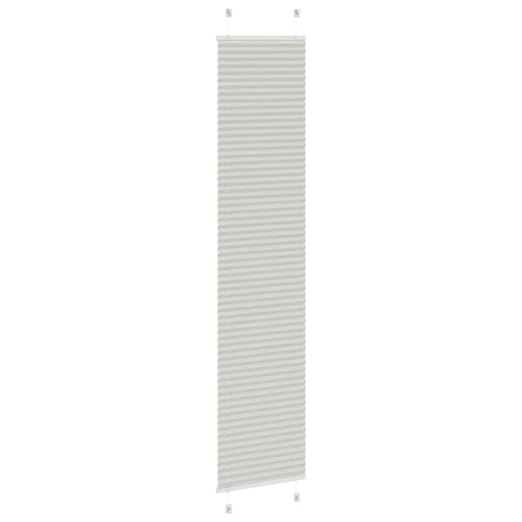 Plissee Hellgrau 50x200 cm Stoffbreite 49,4 cm Polyester