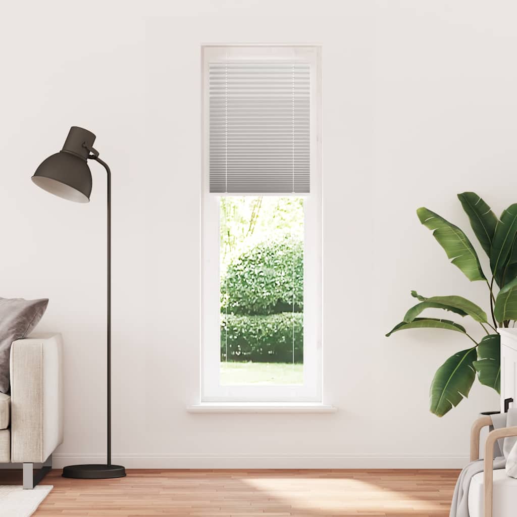 Store plissé gris clair 55x200 cm largeur du tissu 54,4 cm polyester