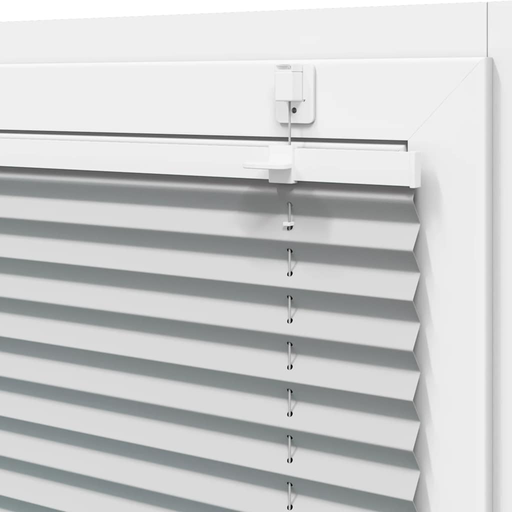 Pleated Blind Light Gray 70x200 cm Fabric Width 69.4 cm Polyester