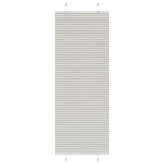 Store plissé gris clair 75x200 cm Largeur du tissu 74,4 cm Polyester