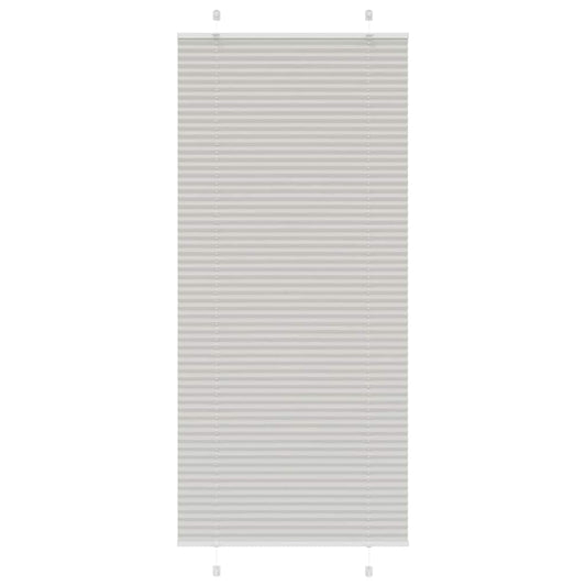 Store plissé gris clair 90x200 cm largeur du tissu 89,4 cm polyester