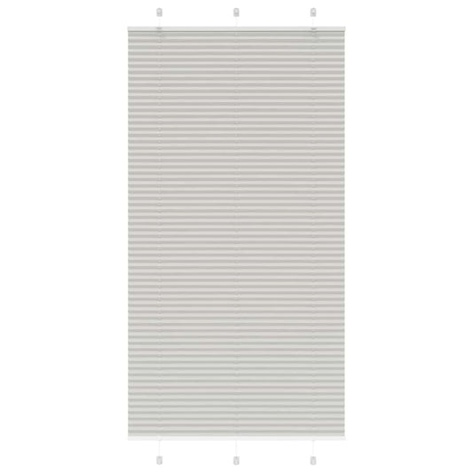 Store plissé gris clair 110x200 cm Largeur du tissu 109,4 cm Polyester