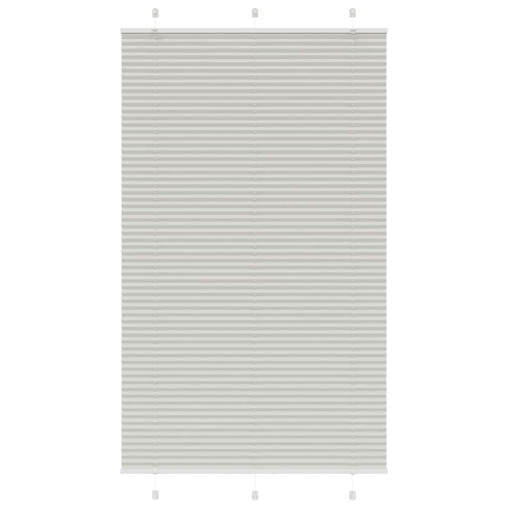 Plissee Hellgrau 120x200 cm Stoffbreite 119,4 cm Polyester