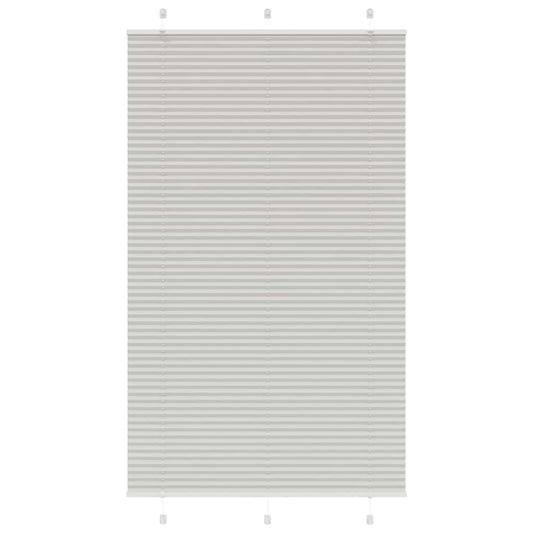 Pleated Blind Light Grey 120x200 cm Fabric width 119.4 cm Polyester