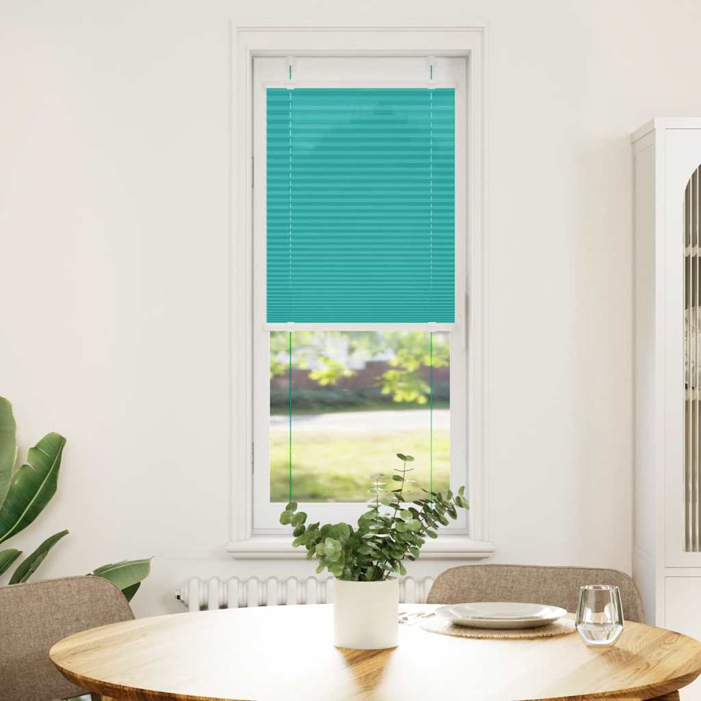 Store plissé vert pétrole 50x100 cm Largeur du tissu 49,4 cm Polyester