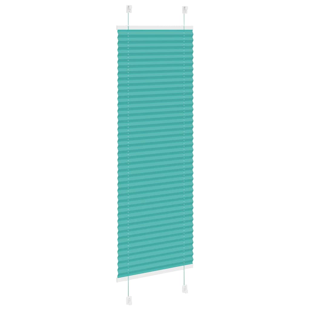 Store plissé vert pétrole 50x100 cm Largeur du tissu 49,4 cm Polyester