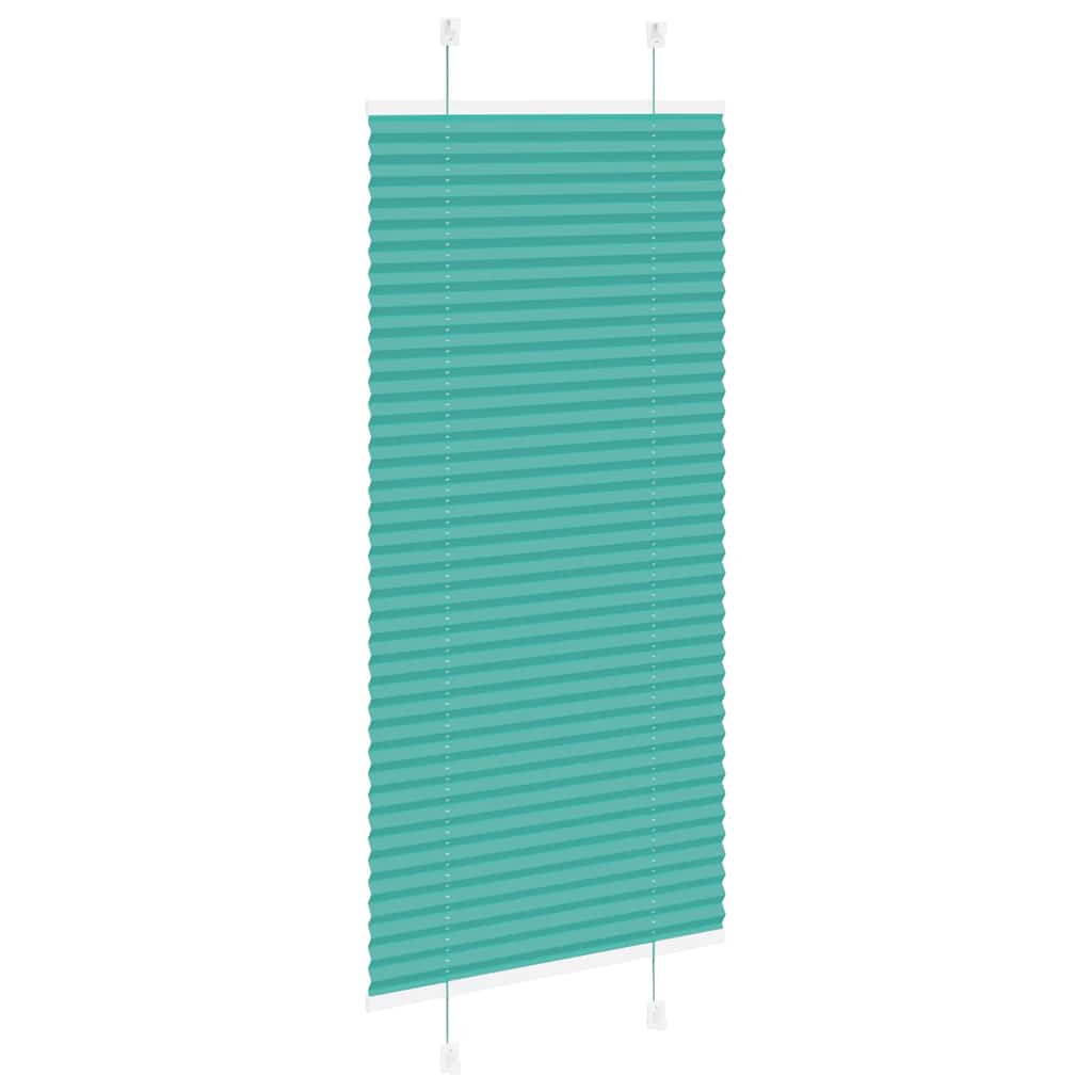 Store plissé vert pétrole 60x100 cm largeur du tissu 59,4 cm polyester