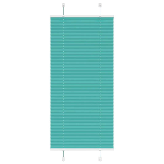 Store plissé vert pétrole 65x100 cm largeur de tissu 64,4 cm polyester