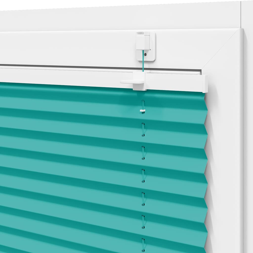 Store plissé vert pétrole 100x100 cm Largeur du tissu 99,4 cm Polyester