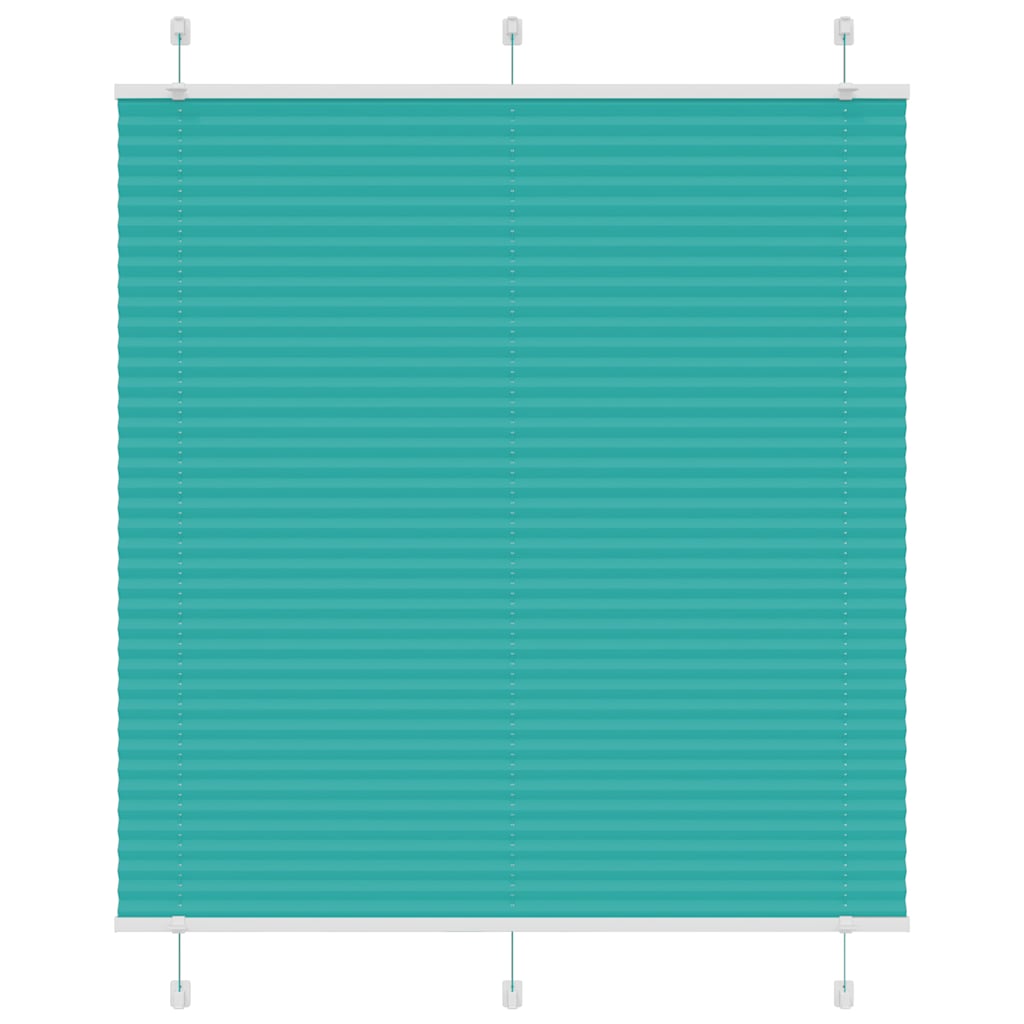 Pleated blind Petrol Green 115x100 cm Fabric width 114.4 cm Polyester