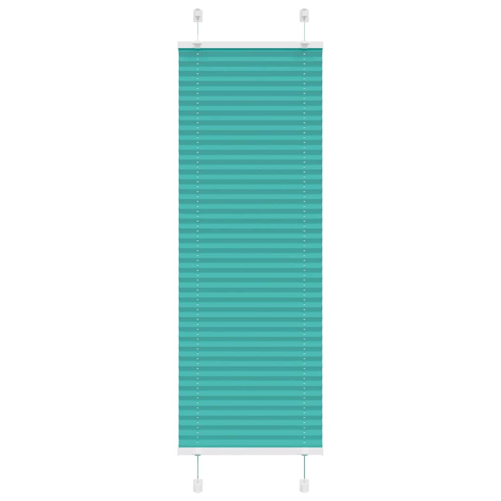 Store plissé vert pétrole 40x150 cm Largeur du tissu 39,4 cm Polyester