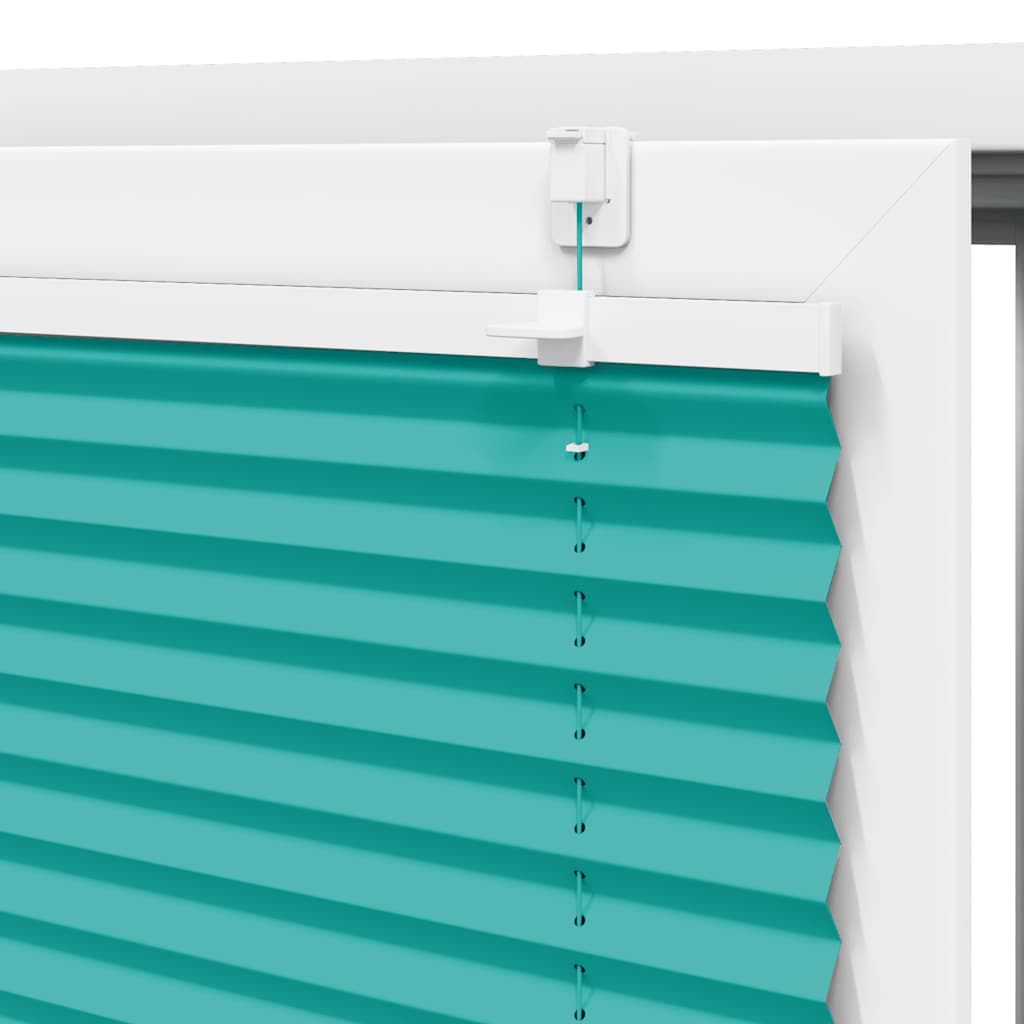 Store plissé vert pétrole 40x150 cm Largeur du tissu 39,4 cm Polyester