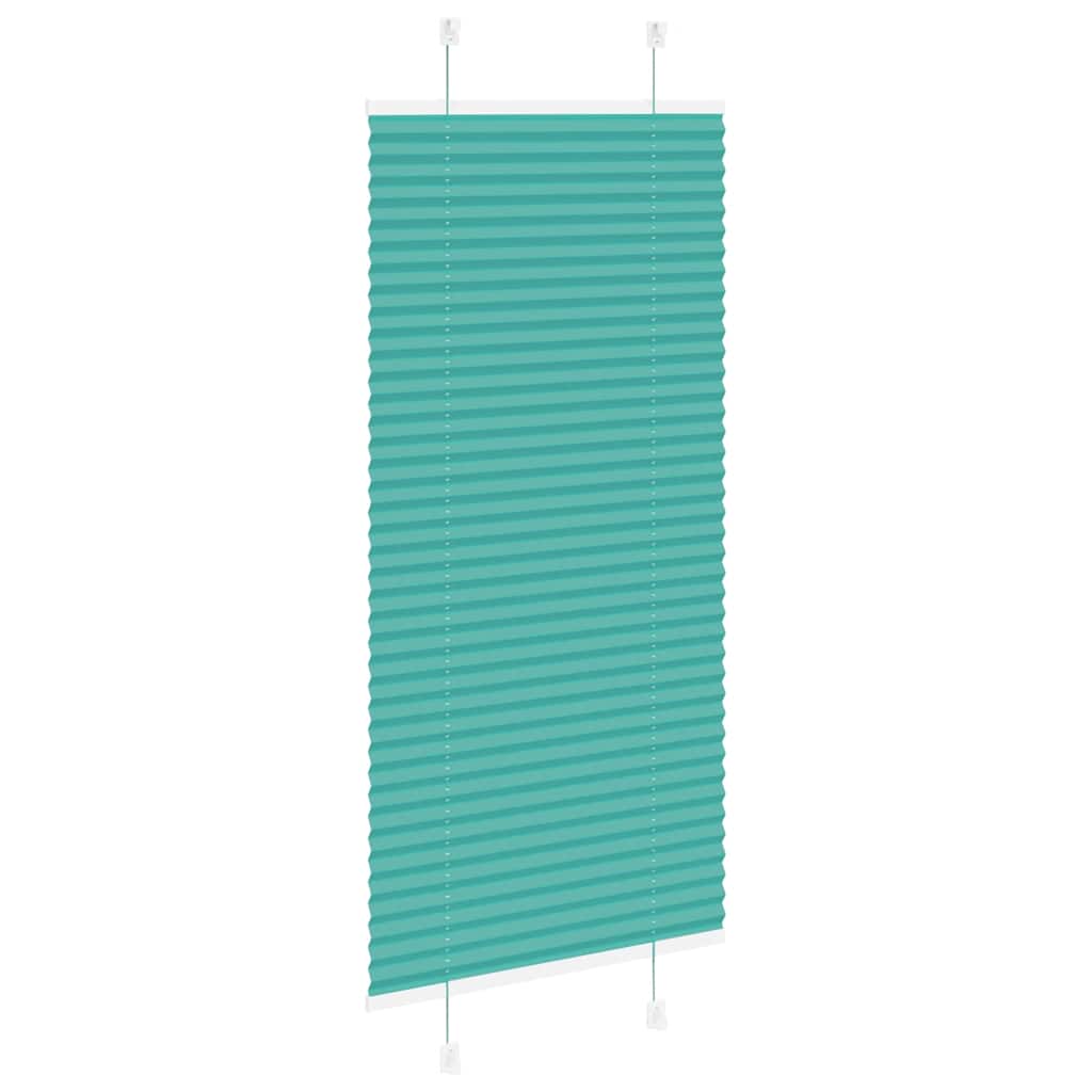 Store plissé vert pétrole 60x150 cm Largeur tissu 59,4 cm Polyester