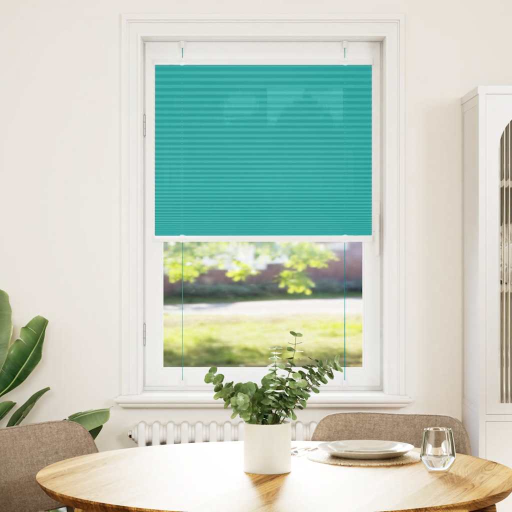 Store plissé vert pétrole 80x150 cm Largeur du tissu 79,4 cm Polyester