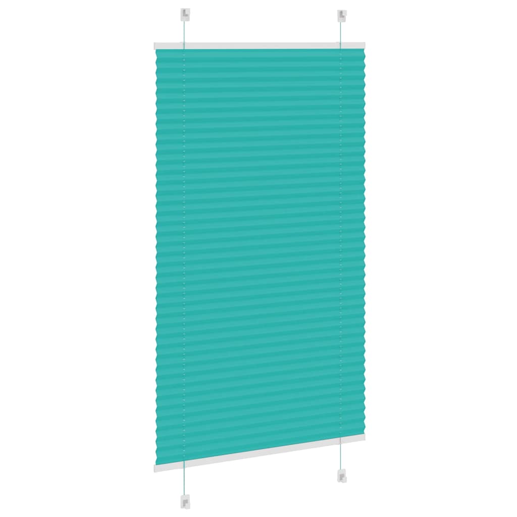 Store plissé vert pétrole 80x150 cm Largeur du tissu 79,4 cm Polyester