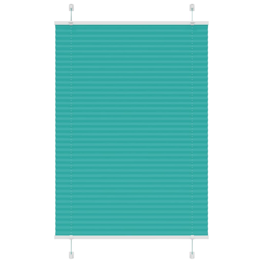 Store plissé vert pétrole 85x150 cm Largeur du tissu 84,4 cm Polyester