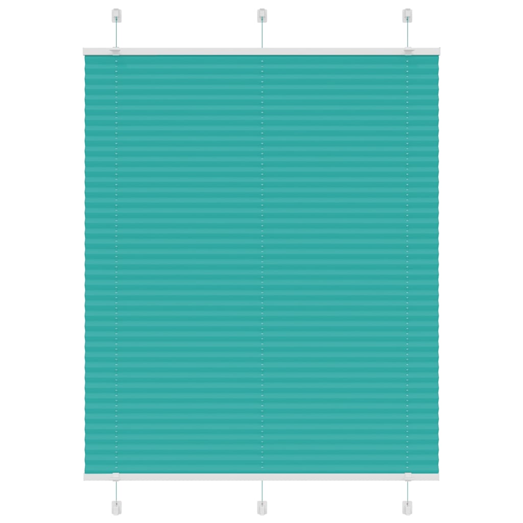Store plissé vert pétrole 105x150 cm largeur du tissu 104,4 cm polyester