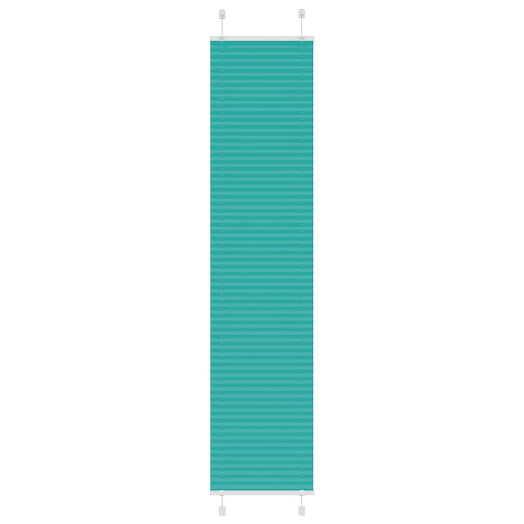 Store plissé vert pétrole 50x200 cm Largeur tissu 49,4 cm Polyester