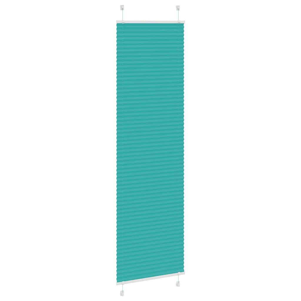 Store plissé vert pétrole 55x200 cm Largeur du tissu 54,4 cm Polyester