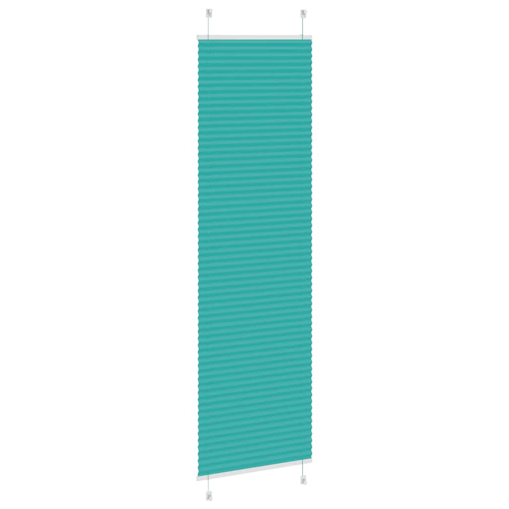 Store plissé vert pétrole 55x200 cm Largeur du tissu 54,4 cm Polyester