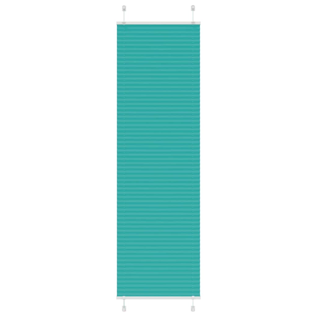 Store plissé vert pétrole 60x200 cm Largeur tissu 59,4 cm Polyester