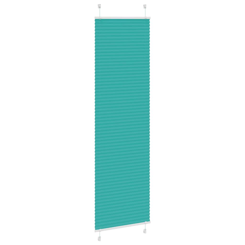Store plissé vert pétrole 60x200 cm Largeur tissu 59,4 cm Polyester