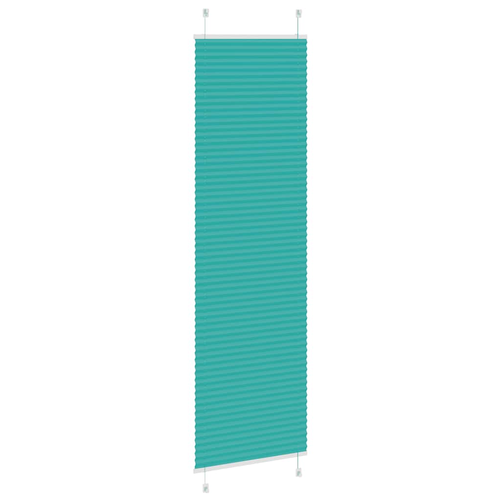 Store plissé vert pétrole 60x200 cm Largeur tissu 59,4 cm Polyester