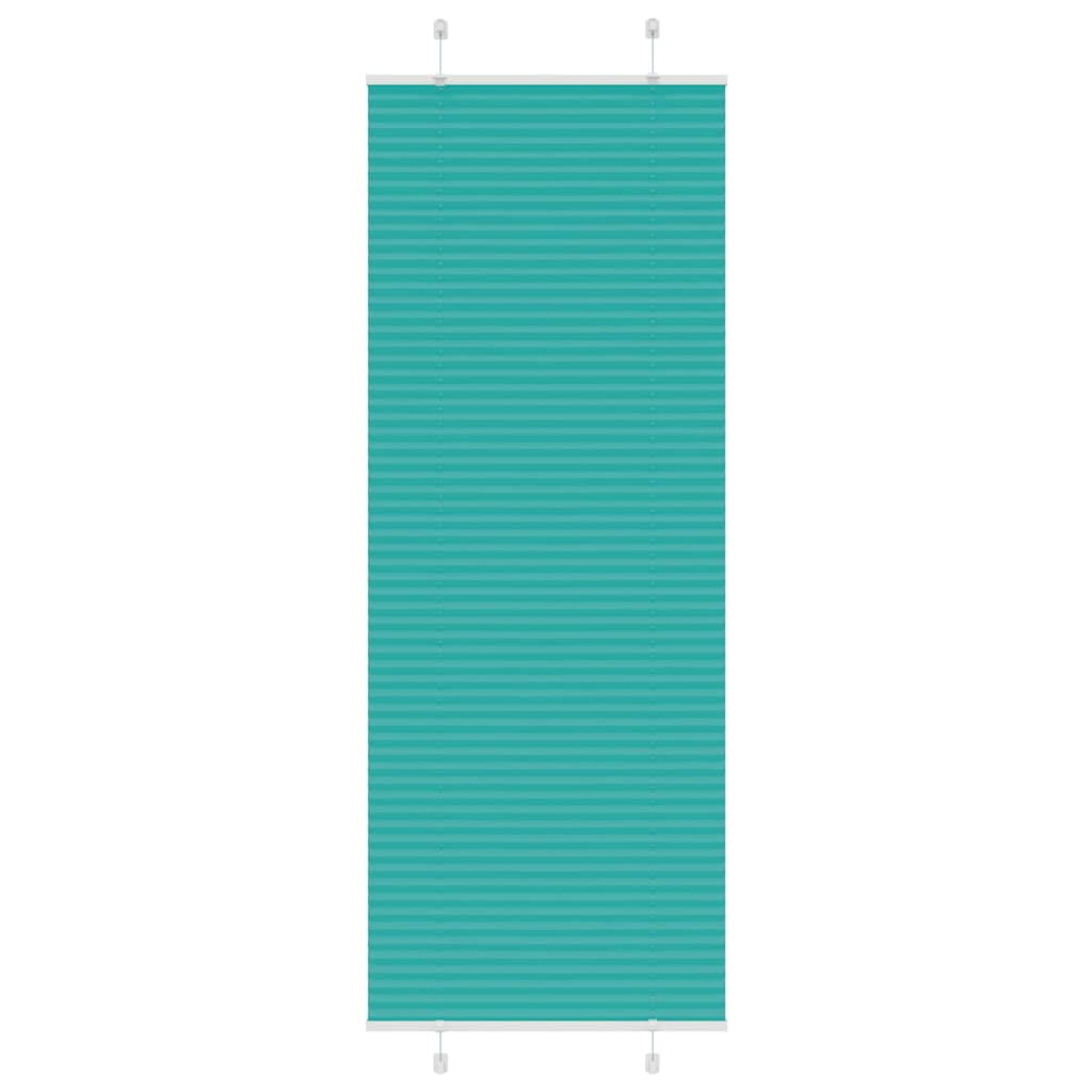 Store plissé vert pétrole 75x200 cm Largeur du tissu 74,4 cm Polyester