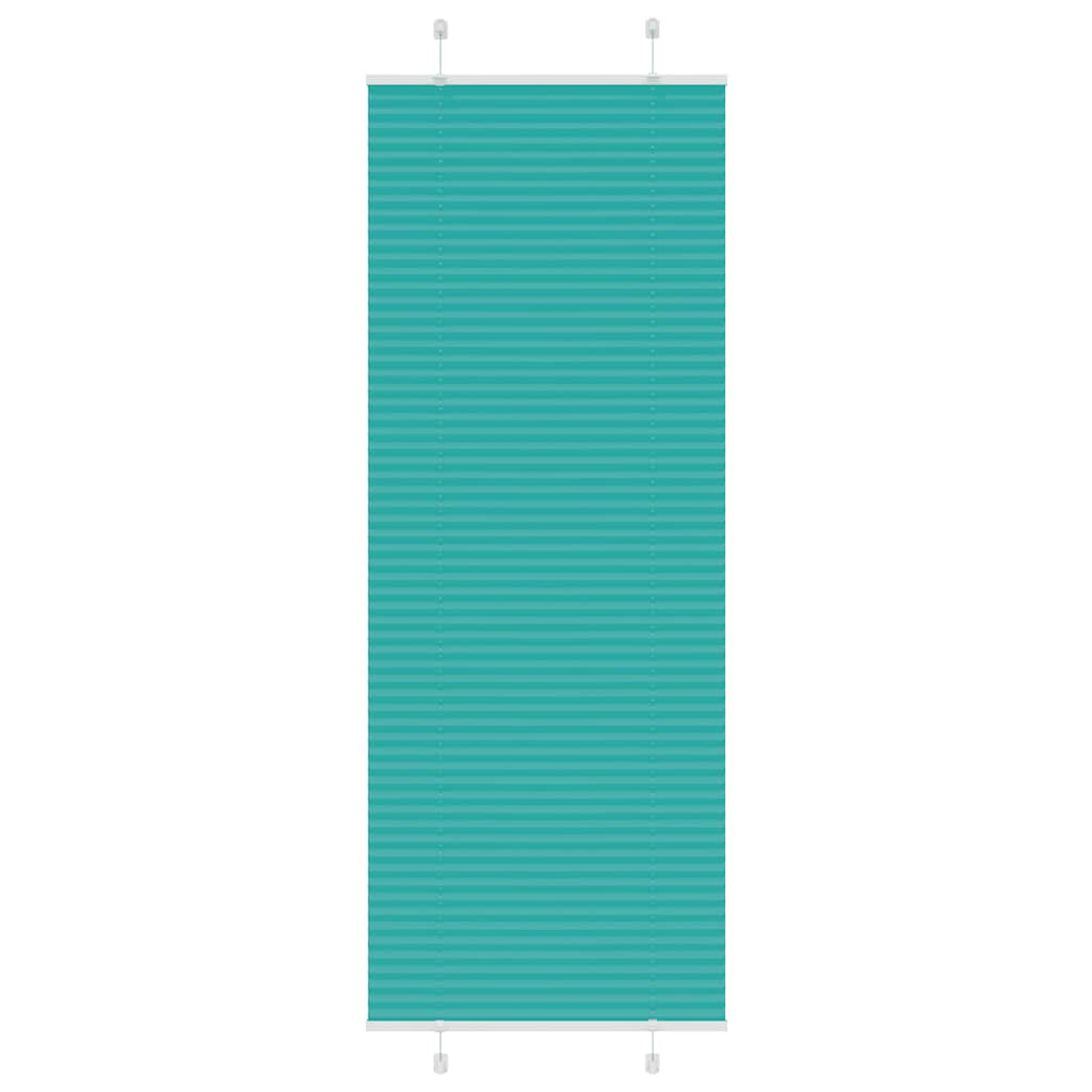 Plissé vert pétrole 80x200 cm largeur du tissu 79,4 cm polyester