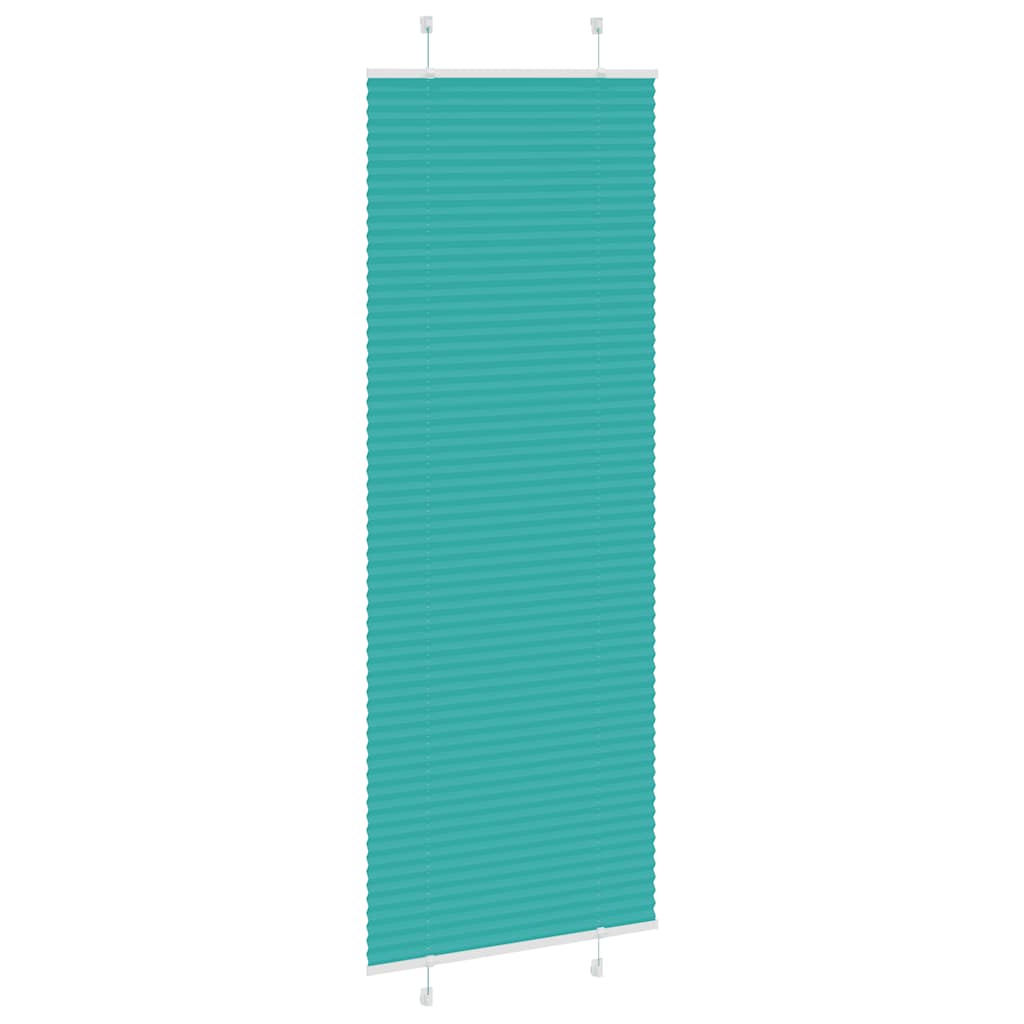 Plissé vert pétrole 80x200 cm largeur du tissu 79,4 cm polyester