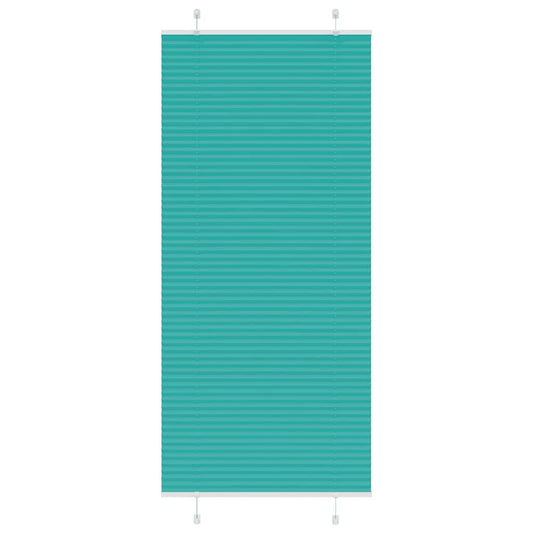 Plissee Petrolgrün 85x200 cm Stoffbreite 84,4 cm Polyester