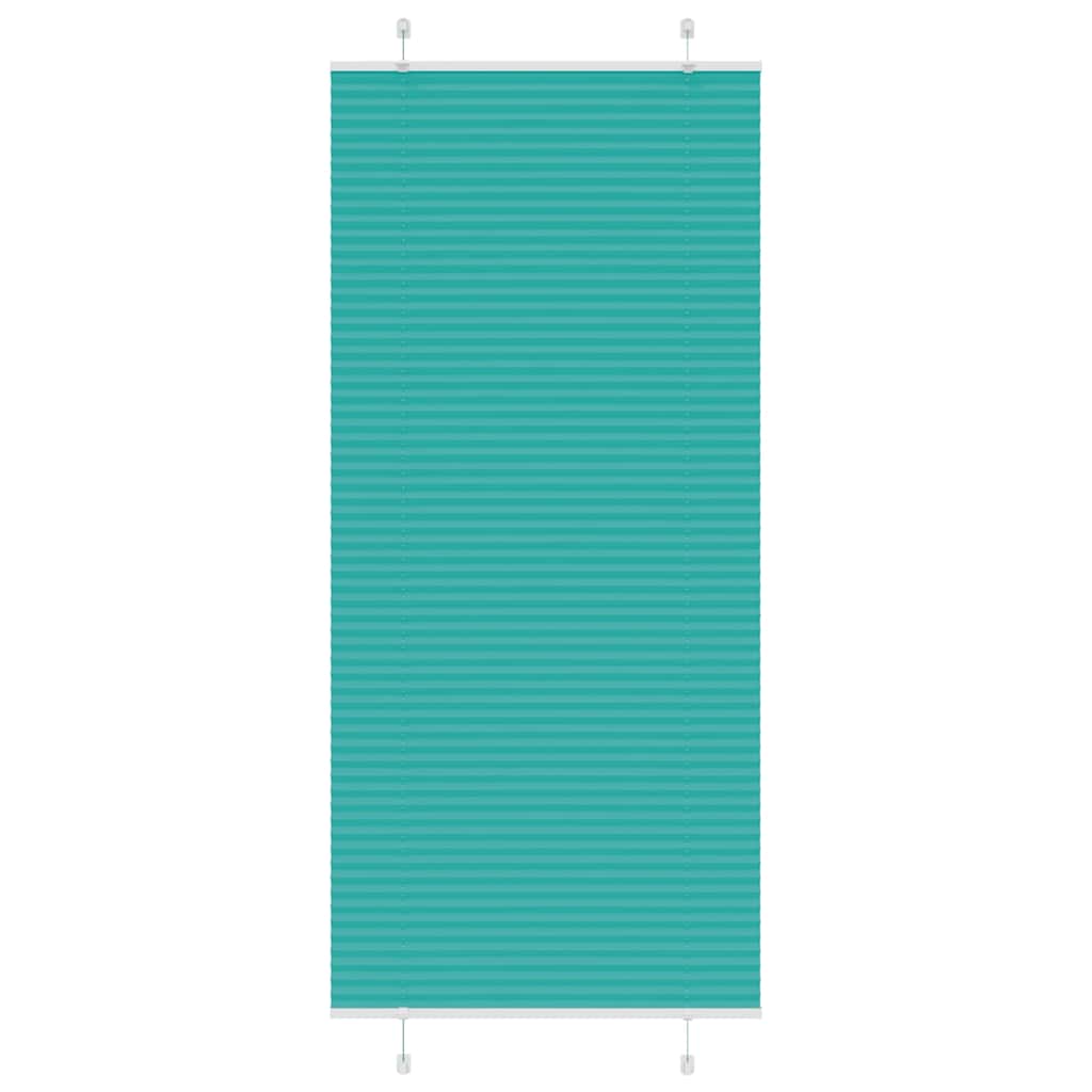 Store plissé vert pétrole 90x200 cm Largeur du tissu 89,4 cm Polyester
