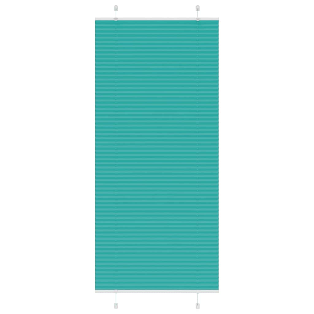 Store plissé vert pétrole 100x200 cm largeur tissu 99,4 cm Polyester