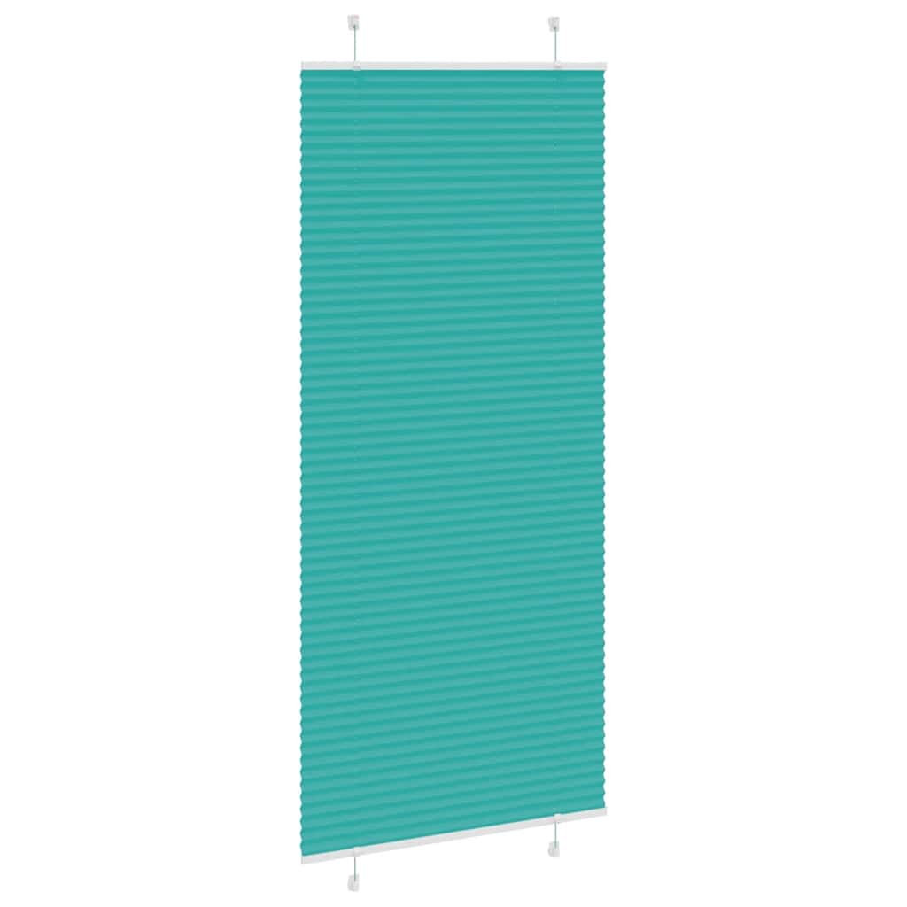 Store plissé vert pétrole 100x200 cm largeur tissu 99,4 cm Polyester