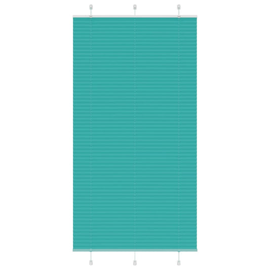 Pleated blind Petrol Green 105x200 cm Fabric width 104.4 cm Polyester