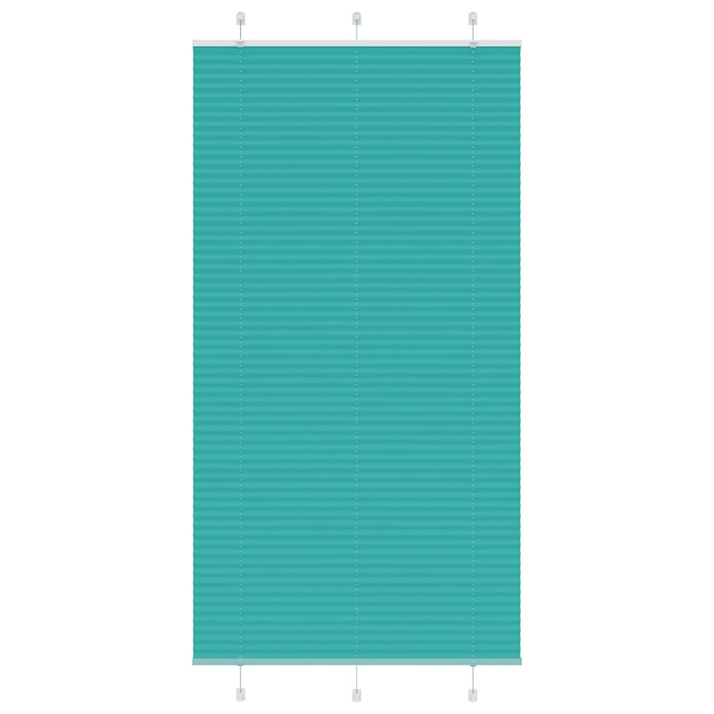 Store plissé vert pétrole 110x200 cm largeur tissu 109,4 cm Polyester