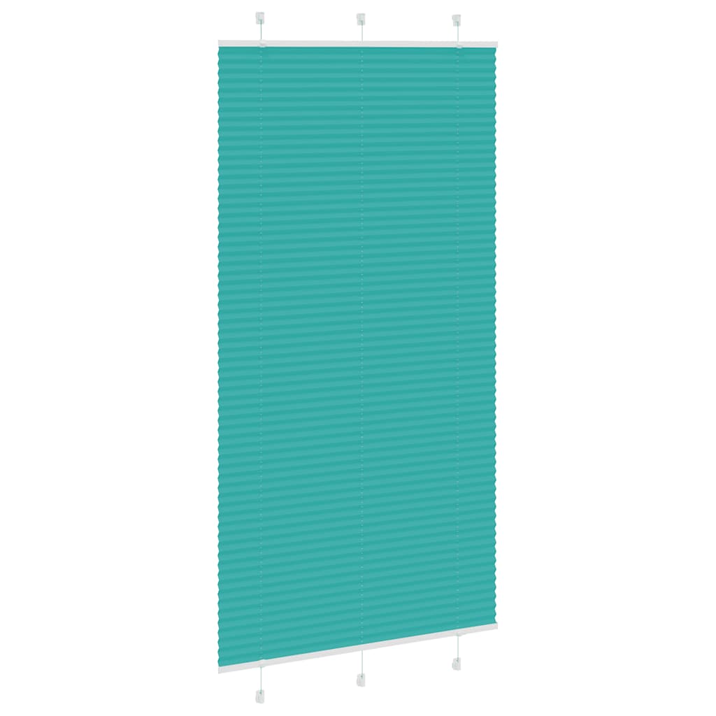 Store plissé vert pétrole 110x200 cm largeur tissu 109,4 cm Polyester